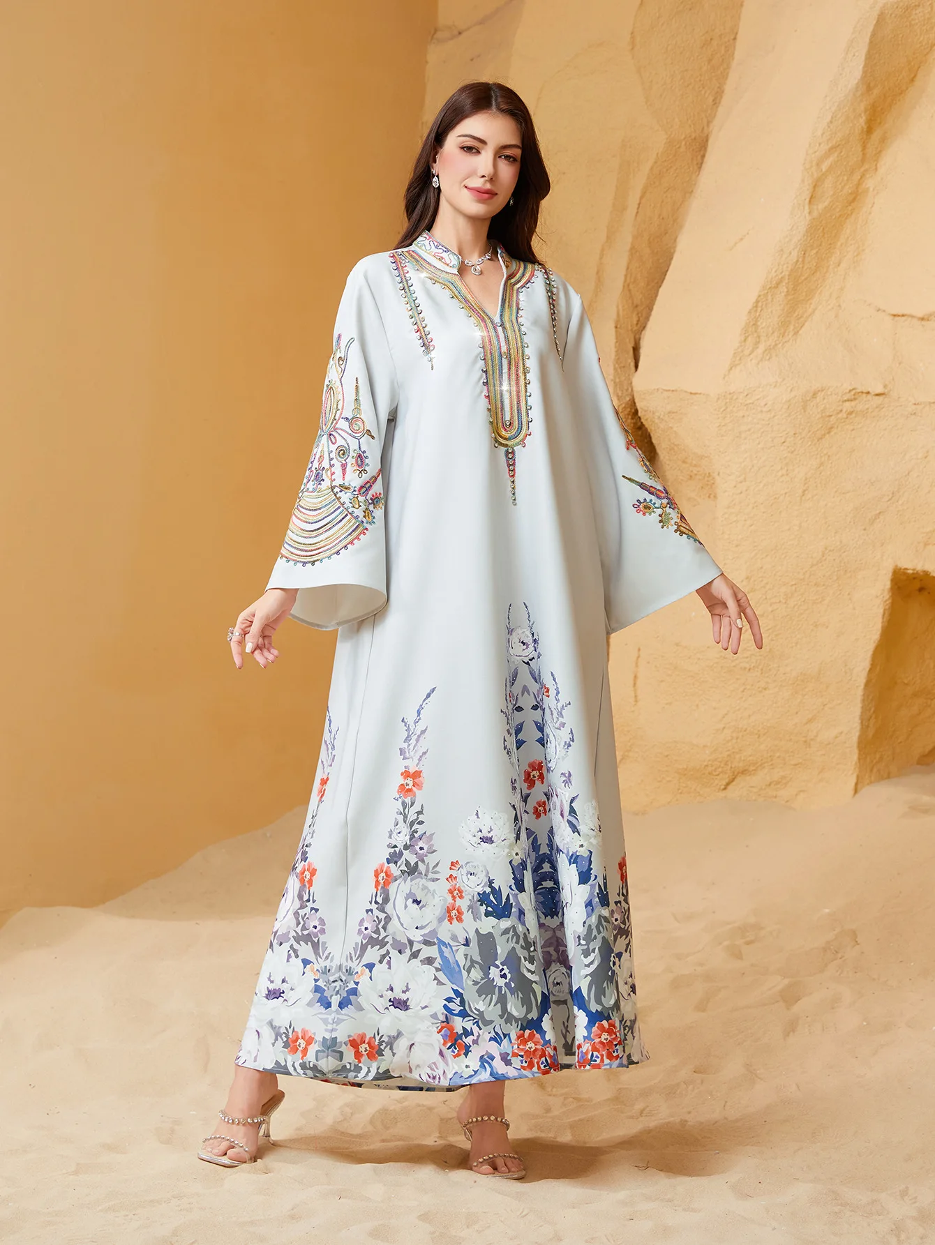 

Exquisite Abaya Premium Handcrafted Embroidered Abayas Traditional Middle Eastern Abaya Contemporary Floral Lace Abayas