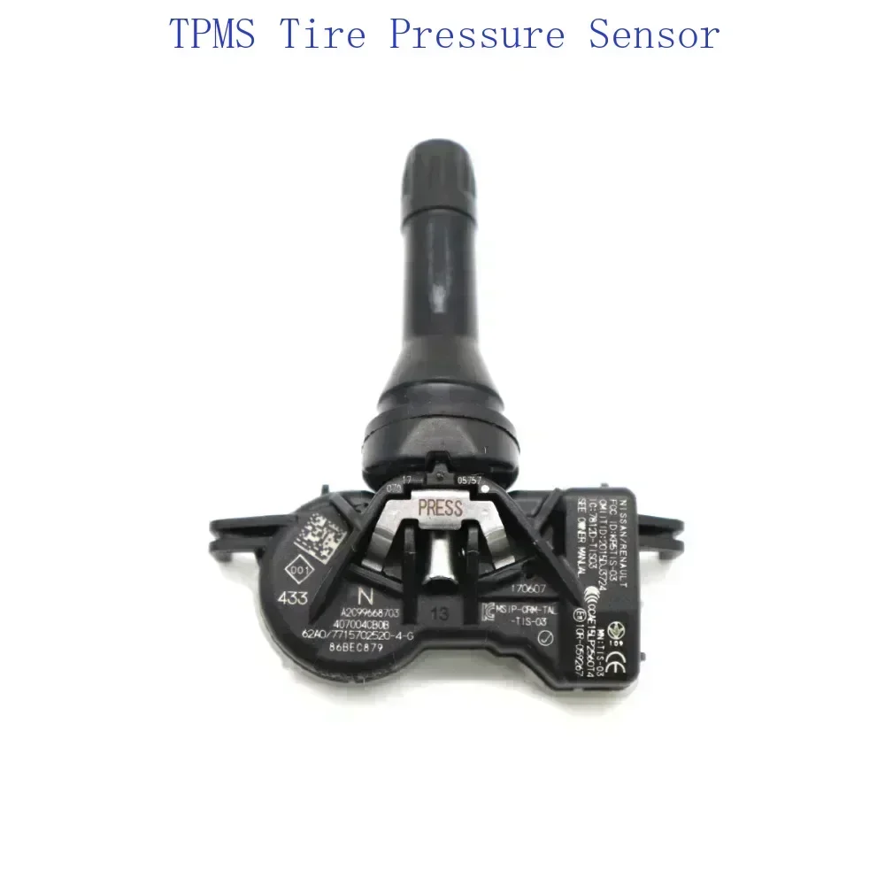 

Новый автомобильный датчик давления в шинах TPMS для NISSAN 433 МГц 40700-4CB0B 40770-4CB1B 407704 CB1B
