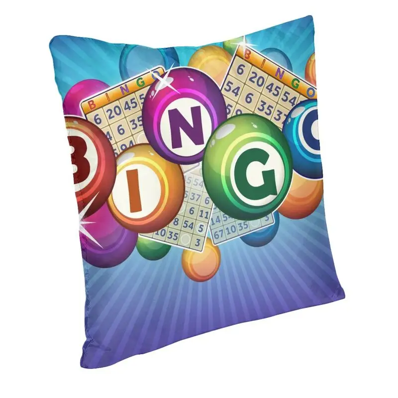 Bingo Paper Game Pillow Case Bedroom Decoration Luxury Cushions for Sofa Square Pillowcase