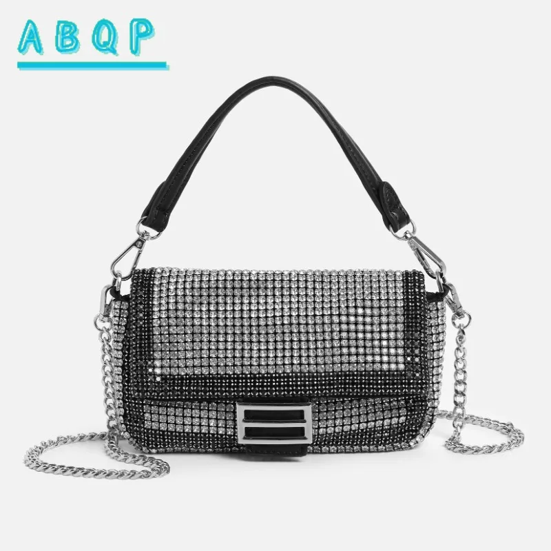 New Women's Diamond-encrusted Handbag Luxury Brand Fashion Diamond-encrusted Women's Shoulder Bag Shiny Women's Bag High Quality