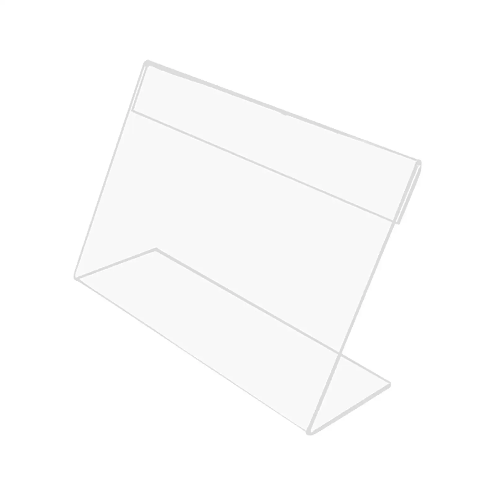 2-6pack Mini Sign Display Holder Clear Desktop for Reception