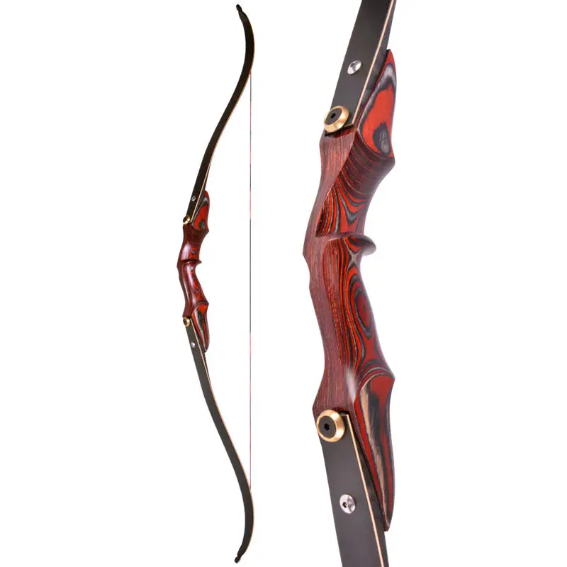 

20-50 lbs laminated archery recurve bow takedown wood bow for shooting adult