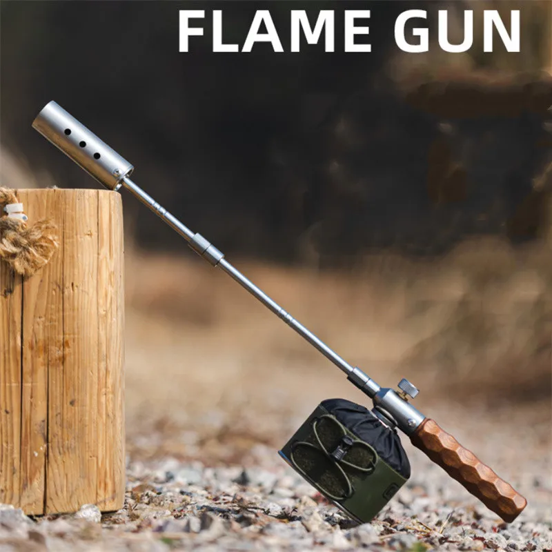 Butane Gas Blow Torch Kitchen Baking Torch Outdoor BBQ Igniter Adjustable Flame Portable Heating Welding Torch