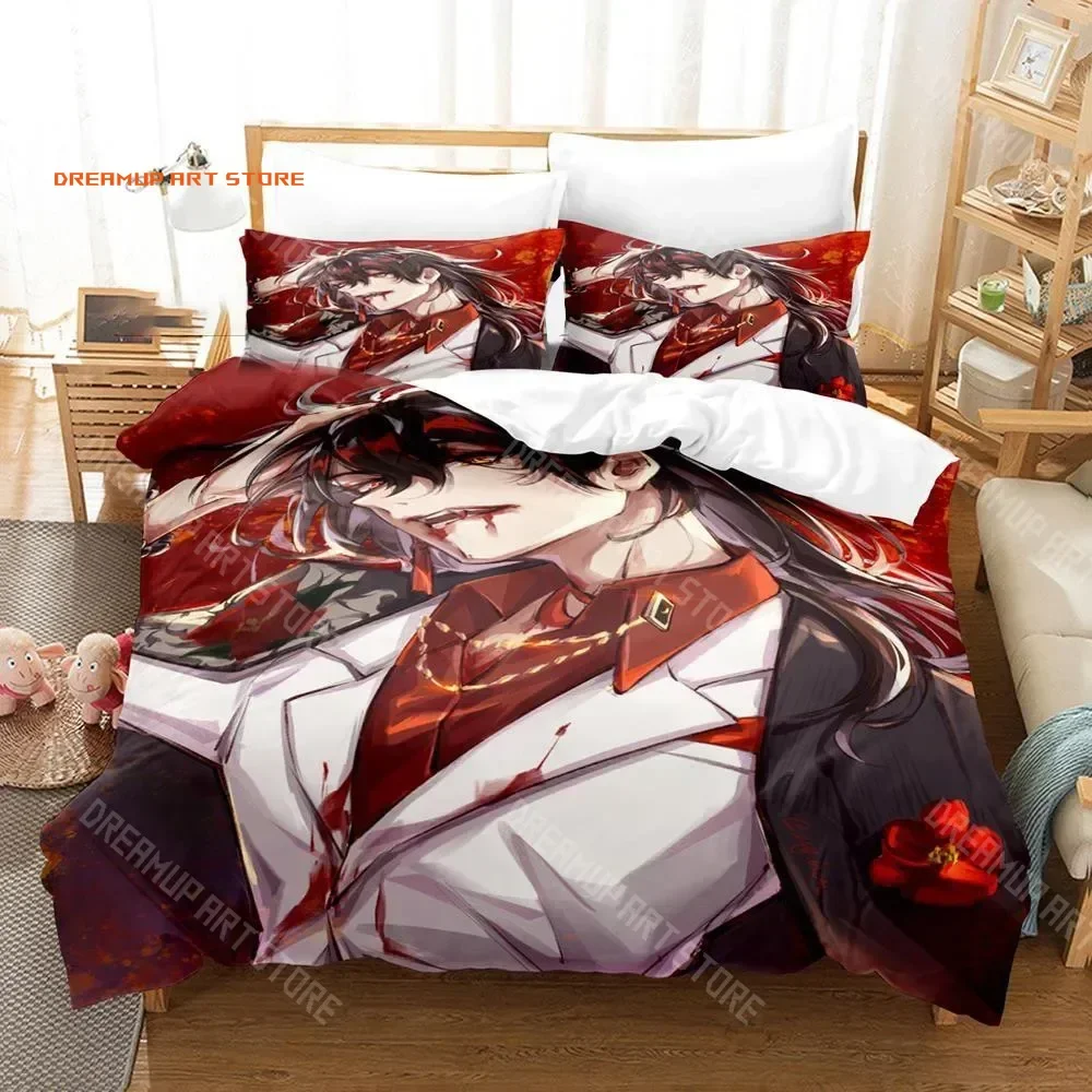 2026 3D Printed Vox Akuma Bedding Set Anime Hololive Duvet Cover 3Pcs Double Twin Full Queen King Adult Kids Bedclothes Quilt Co