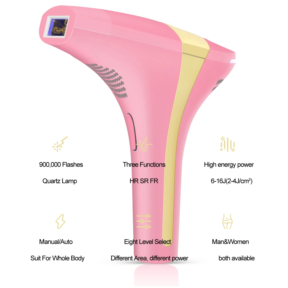 Lobemoky Ipl Hair Removal Device Permanent Facial Laser Epilator For Men And Women Facial Bikini Line Armpits Light Epilator