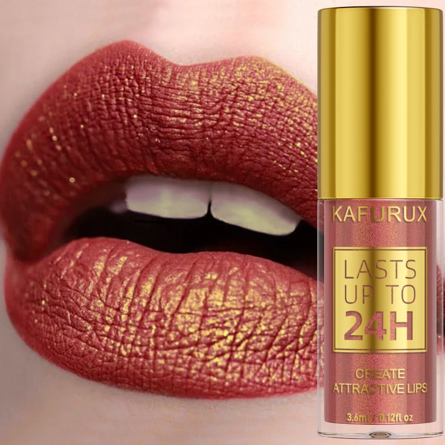 14 kleuren glitter metallic lip glazuur glanzende langdurige lipgloss waterdichte vloeibare lippenstift make-up lipolie lip tint cadeaus voor W