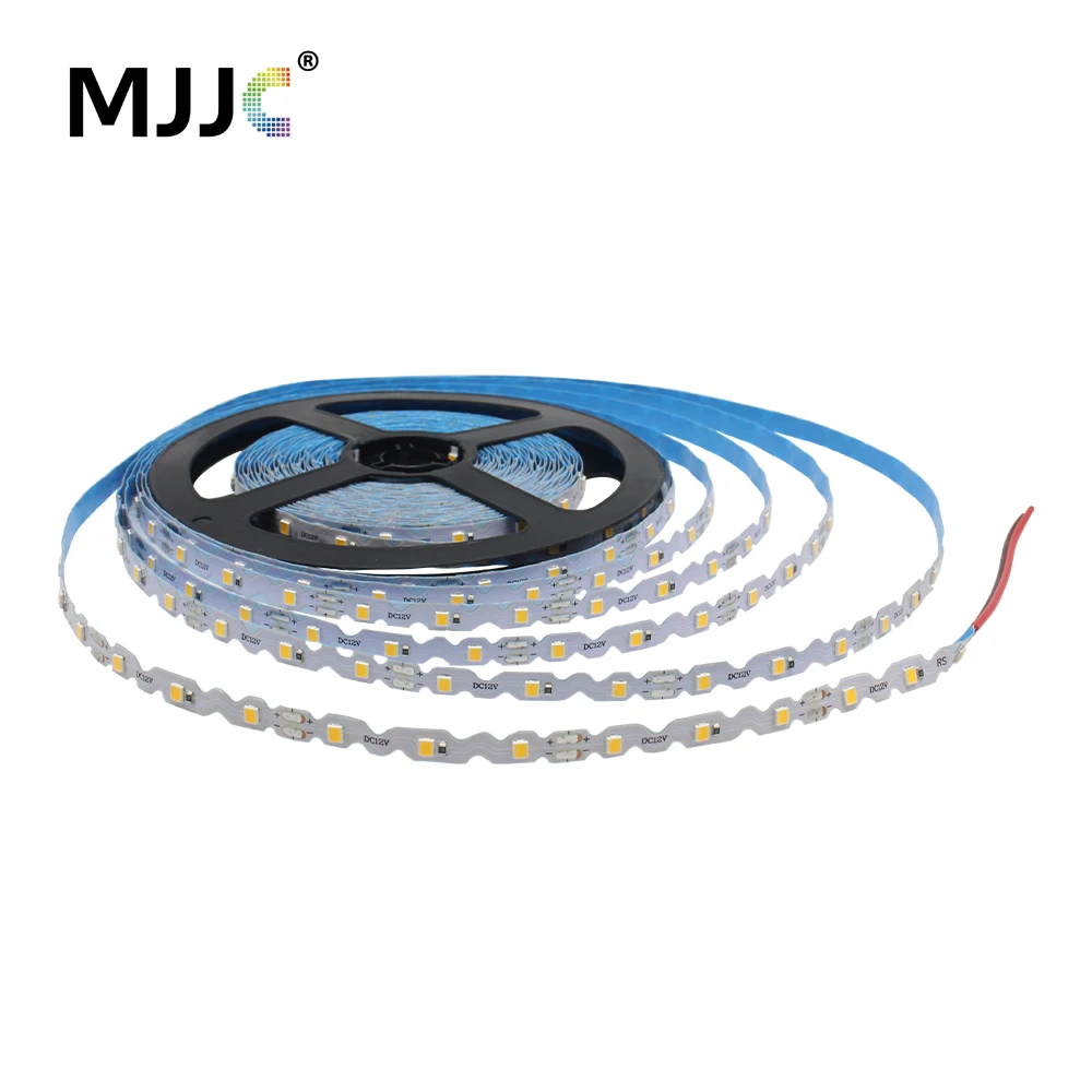 12V DC S Shape LED Strip Light 6mm PCB SMD 2835 60LEDs/M Warm Cool White Flexible Ribbon for Advertising Backlights Decor Lamp