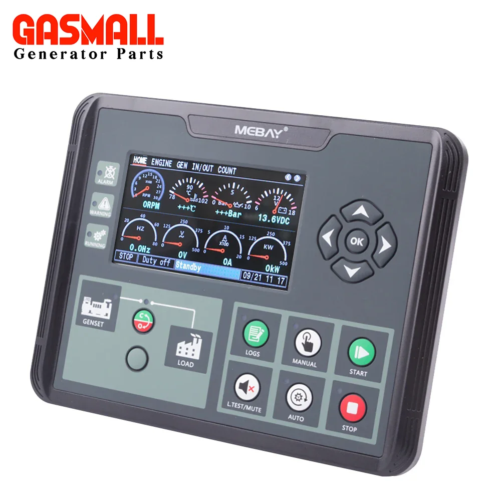 Imagem -04 - Painel Controlador do Módulo de Controle Remoto para Gerador a Gasolina Diesel Portas Usb Substituir Smartgen Hgm6110n Hgm6120n Dc50d Dc52d Mk3 2024