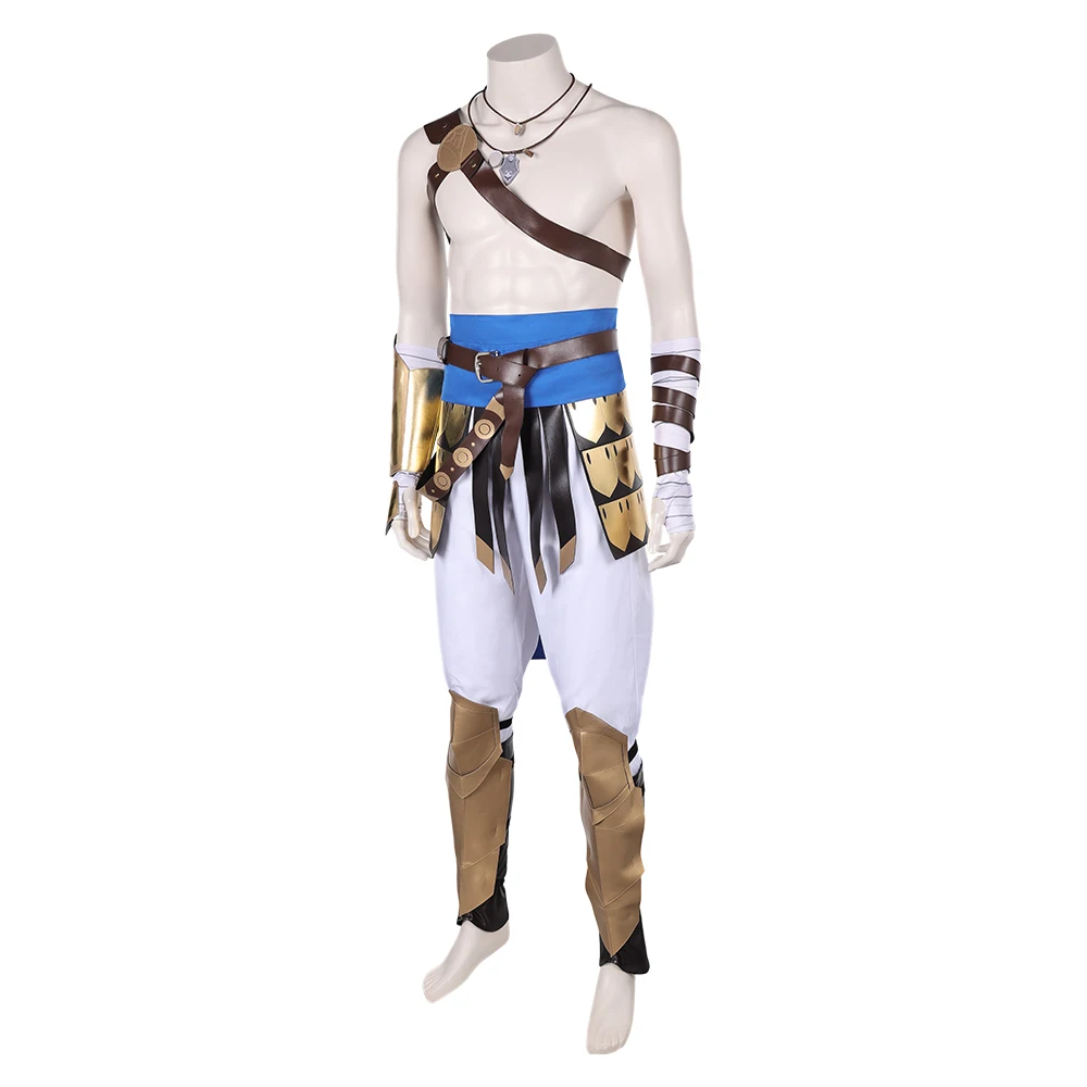 Costume de cosplay Sargon pour adultes, pantalon, ceinture, collier, gants, jeu, PoP, dernière couronne, vêtements masculins, Halloween, carnaval, fête trempée