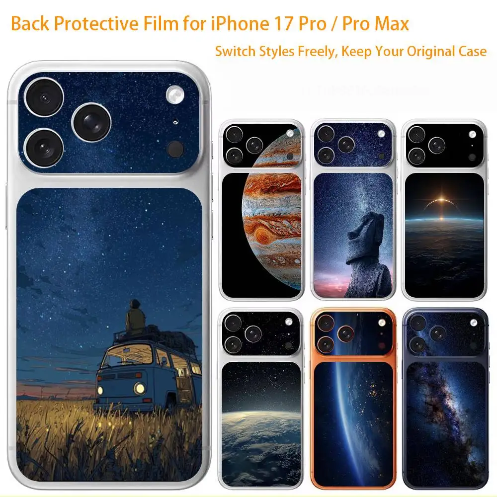 

The Milky Way 3D Full Body Skin Decal for iPhone 17/Pro Max/Air, Color Rear Protective Sticker