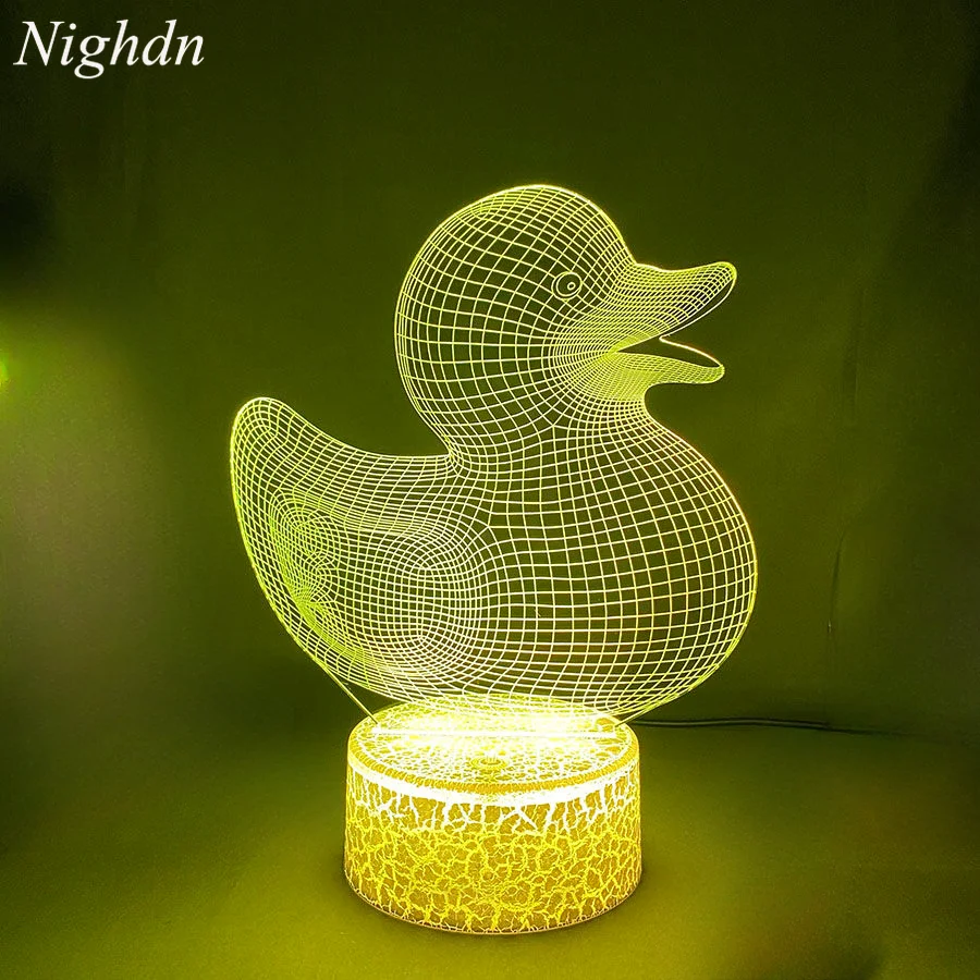 

Nighdn Duck Night Light 3D Lamp 7 Color Changing Touch Night Lights Nursery Lamps Bedroom Decor Birthday Xmas Gift for Kids Baby