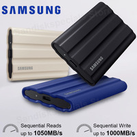 Samsung External SSD T7 Shield  1TB 2TB 4TB Portable NVMe SSD Solid State Drives disco duro externo Type-C USB 3.2 Gen 2 PC Disk