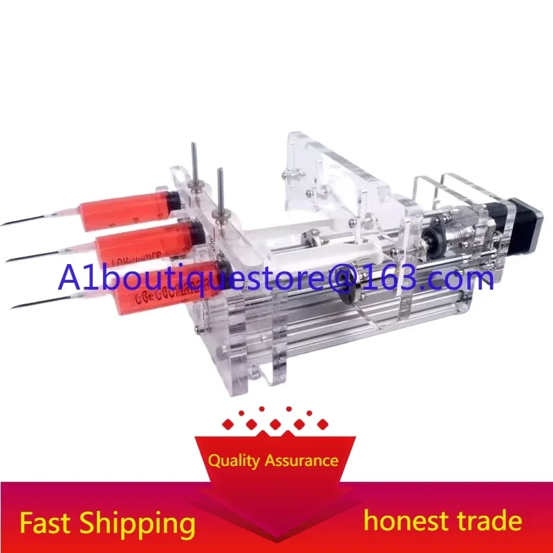 Three-channel syringe pump flow control speed, laboratory micro pump, liquid dispensing machine, automatic injection drip