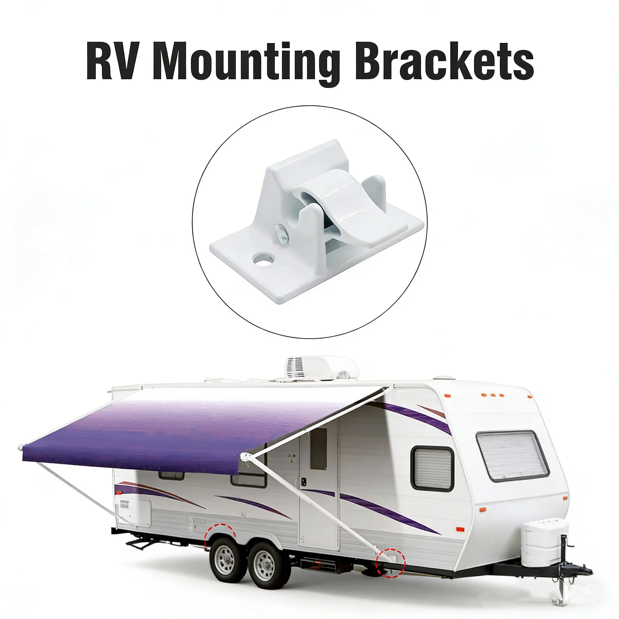 

Кронштейн для нижнего крепления тента RV, совместимый с Dometic Sun Chaser, сменные кронштейны для крепления тента для автодомов, кемперов и прицепов.