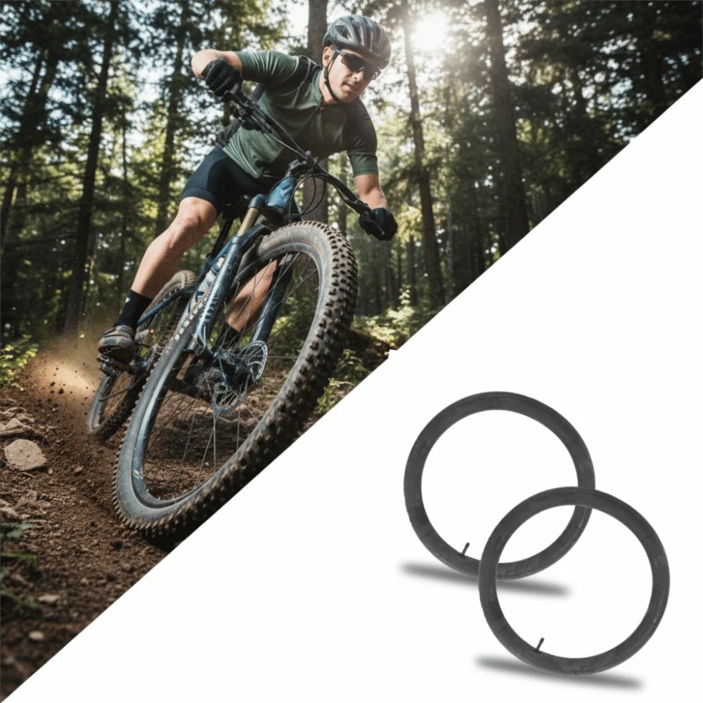 

2 Pack 20x3.0 Fat Bicycle Tube Butyl Rubber Schrader Valve Bike Inner Tube 33mm for Schrader Valve Heavy-Duty Fat Bike Tubes