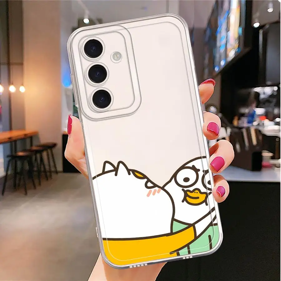 เคสโทรศัพท์ลายการ์ตูนคู่รักน่ารัก สำหรับ Samsung Galaxy A53 A73 A06 A31 A02 A54 A50 A51 A55 A72 A05 A56 A52 A71 A04 A50 A03