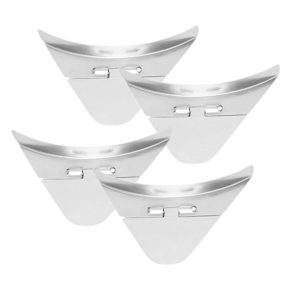 

4 Pcs Stainless Steel Kettle Spout Covers Kettle Dust Cover Hot Water Caps Anti Splash Dust Proof Triangle Decor