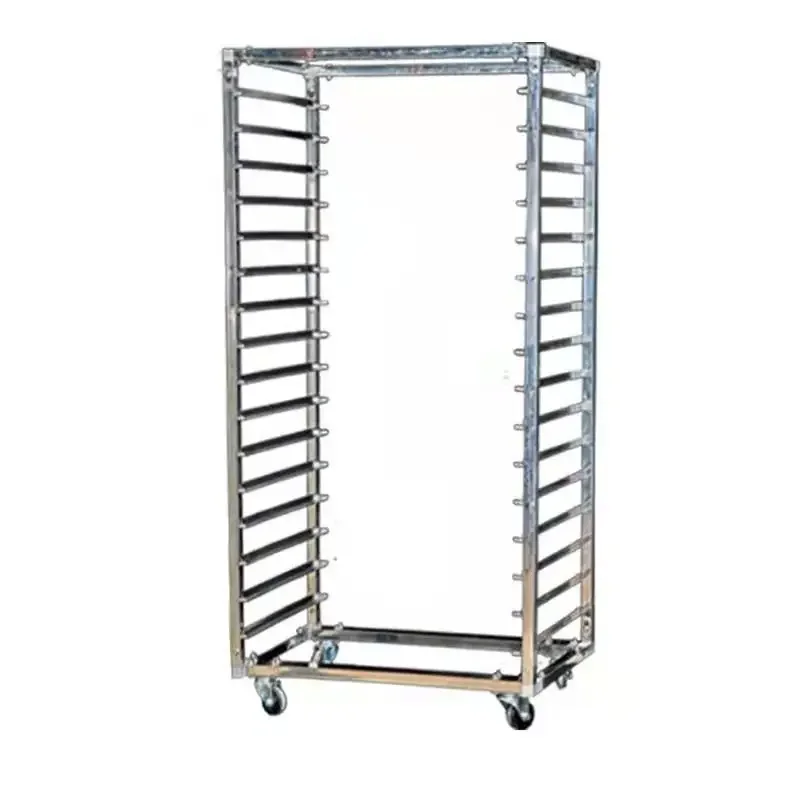 

Stainless steel baking pan rack truck, commercial bread moon cake rotating oven rack