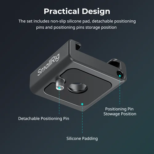 Imagen 2 del producto Soporte de montaje de zapata fría antorsión SmallRig (2 piezas/4 piezas) con tornillos de 1/4 ""-20 para micrófono de monitor de luz LED, para jaula SmallRig -5032