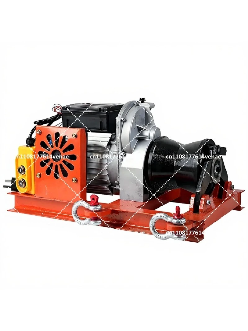 Small Electric Winch Portable Cable Traction Machine 110V 220V for Industrial Pulling