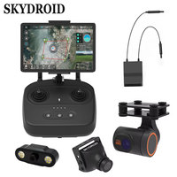 Skydroid T10 Remote Control Mini Camera 10km Digital Map Transmission 4 In 1 With R10 Reciever For RC Plant Protection Drone