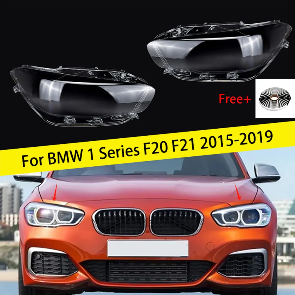 Für BMW 1er F20 F21 2015-2019 Auto Front Scheinwerfer Abdeckung Auto Scheinwerfer Lampenschirm Lampe Abdeckung Scheinwerfer Glas objektiv Shell
