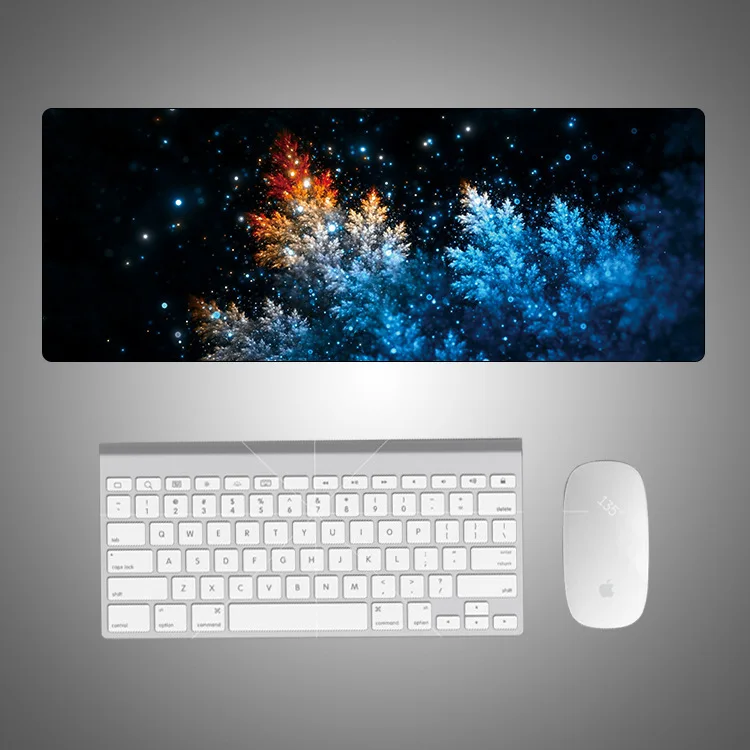 Large Size Colorful Mouse Keyboard Pad Neoprene Rubber With Top Fabric Game Mat Table Cover Home Office Mousepad Romantic Great