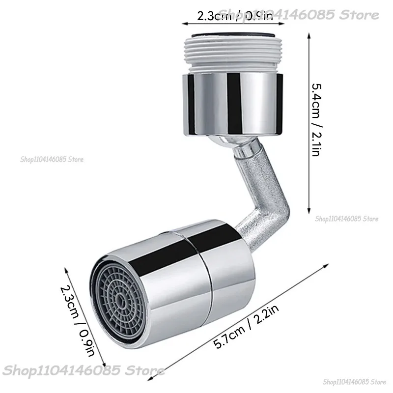 720 Degree Universal Faucet Washbasin Faucet Extension Adapter Aerator Splash Proof Rotating Water Saving ABS Plastic Faucet image 6