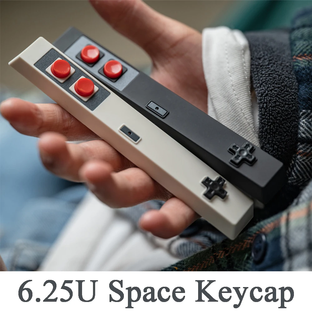 6.25U Spacebar Caps Hand Shank Design Black White Backlit ABS Keycap Cross Axis Mechanical Keyboard 6.25U Space Keycaps