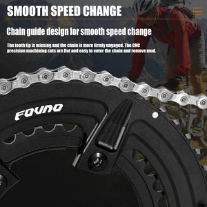 FOVNO Crown 110BCD Road Bike Crank Wheel 2x 50-34t 52-36t 53-39t For Shimano 5800 R7000 R8000 R8100 Bicycle Crown 10 MAIN SALES CROWN CROWN CROWN - №9