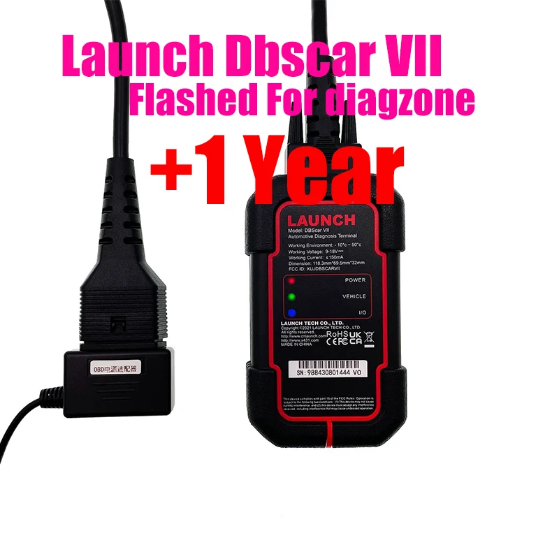 LAUNCH DBSCAR 7 EOBD/OBD2 Support CAN FD Protocols OBD2 Scanner DBScar VII Can Activate Online Update