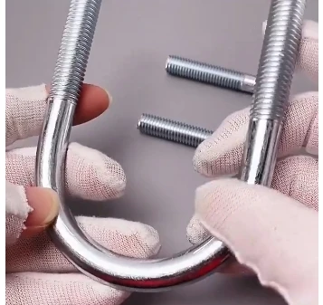 U Type Shape Hoop Pipe Tube Clip Strap Clasp Clamp Screw Bolt U-screw U-bolt M8 Carbon Steel Metric Thread