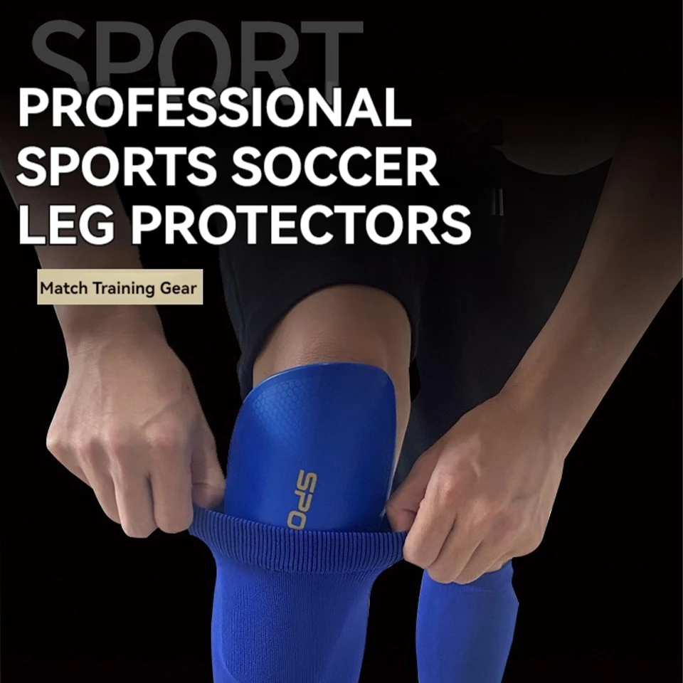 1Pair Adult Children Soccer Professional Leg Protectors Competition Training Sport Decompression Shock Absorbing Protective Gear