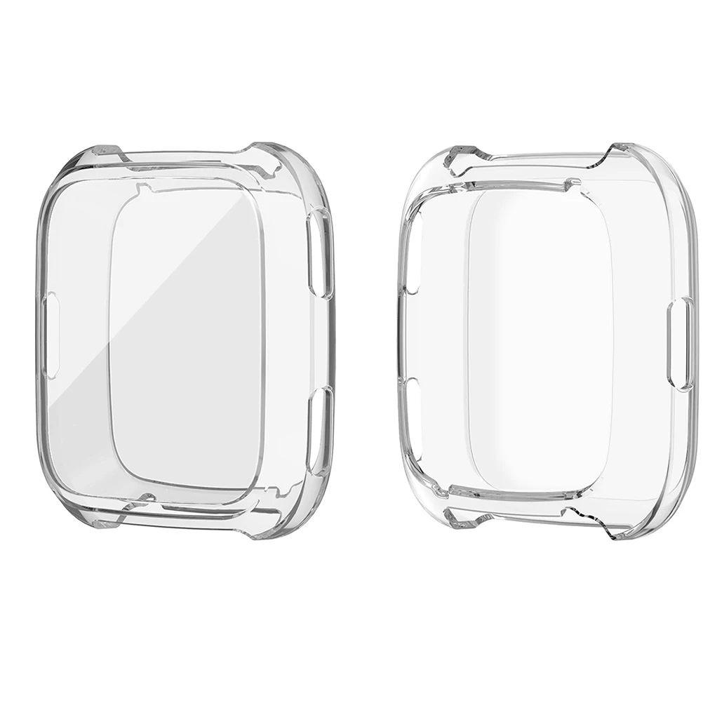 

Protective Shockproof Cover Compatible With Fitbit Durable Tpu Bumper Case Anti Scratch Fashion Watch Protector Silicone