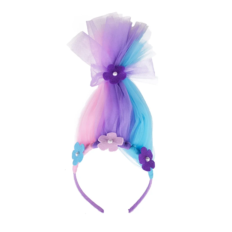 Halloween Magische Elf Cosplay Hoofdband Verwarde Prinses Poppy Trollen Haar Hoepel Uitvoering