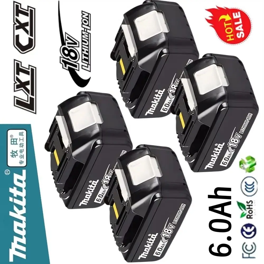 

&& . 3.0/5.0/6.0/9.0Ah power tool makita BL1860 18V Battery Li-ion Replacement LXT BL1850 BL1840 for Screwdriver with BMS TPCELL