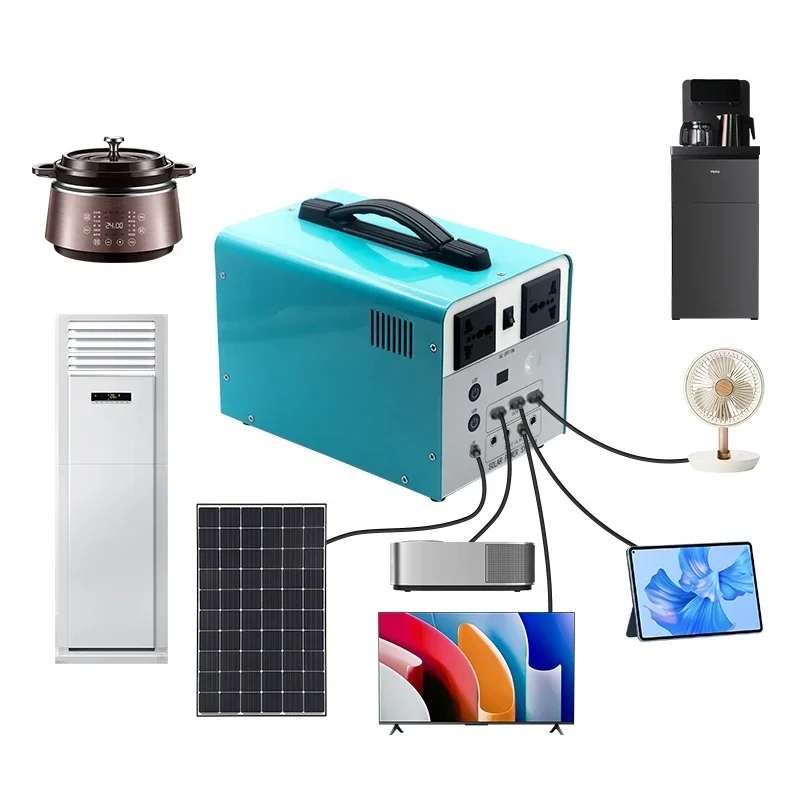 Factory Customization Camping Power Supply 5000W 2000W 1200W 600W 300W Outdoor Camping Portable Power Station With Solar
