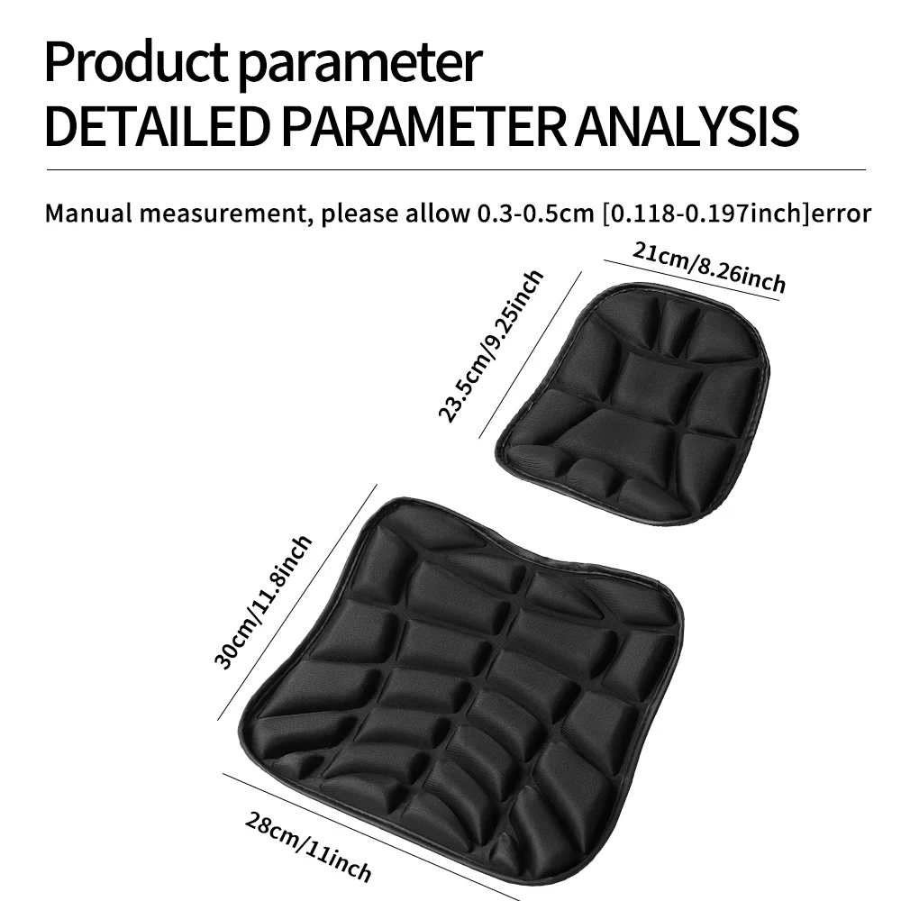 Мотоциклетная накладка на сиденье 3D Comfort Gel: дышащая универсальная амортизирующая подушка для мотоциклов Advanced Mountain