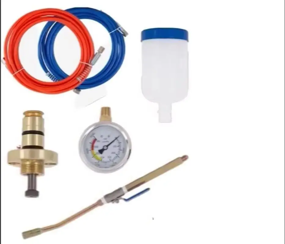 High Pressure Grouting Machine Accessories Set with Pipe Pump Pressure Gauge Gun Head Valve Switch And Material Cup for Home Imp