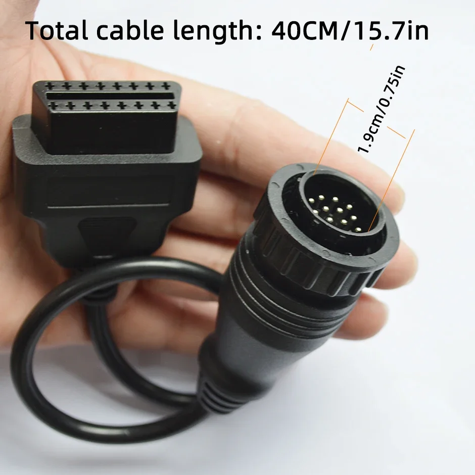 Latest for Mercedes FOR BENZ Sprinter 14pin To 16Pin Car Tool Diagnostic Cable 14 Pin To OBDII OBD2 OBD II ODB 2 16 Pin Adapter