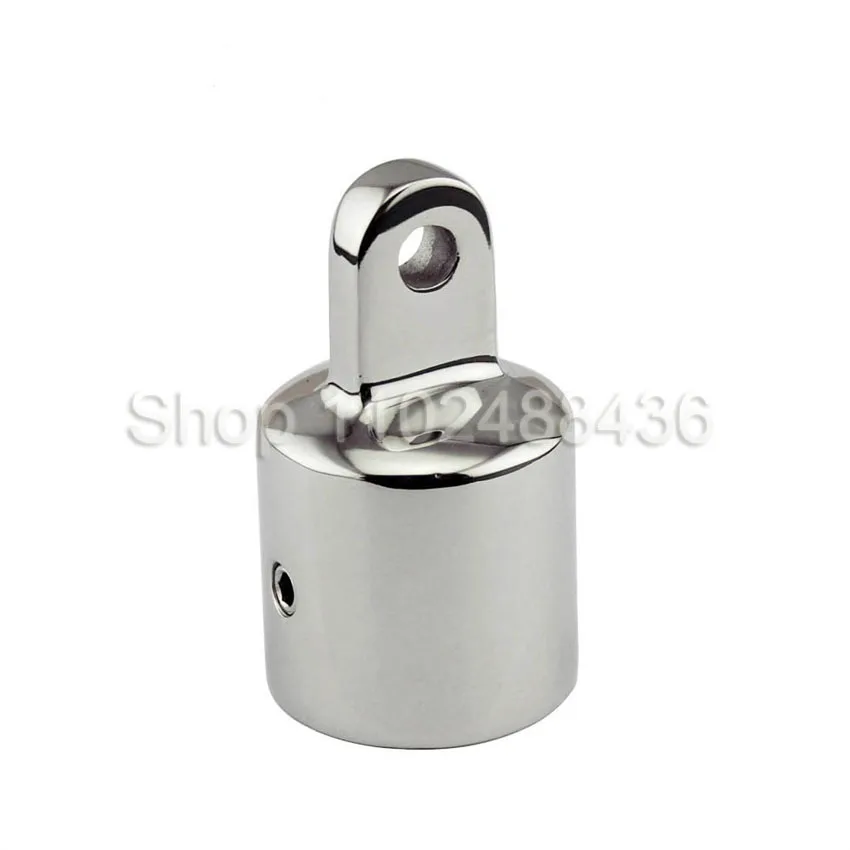 12Pcs Marine Boat Stainless steel Top Fitting 22mm 25mm External Insert Tube Eye End Cap