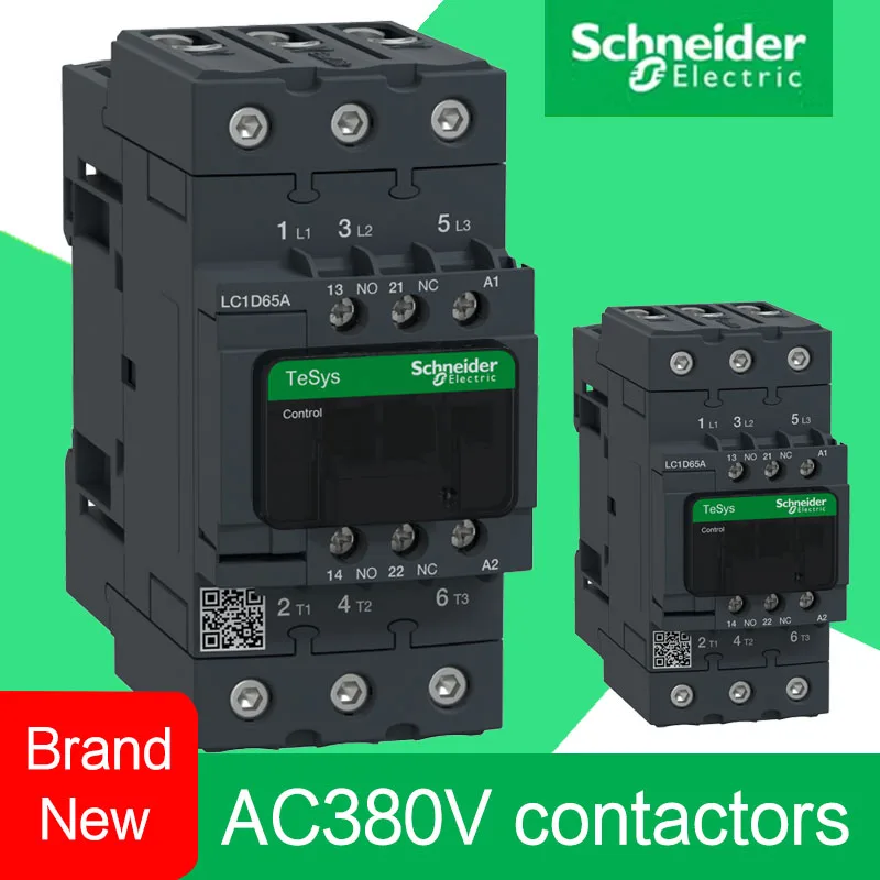 Schneider Original LC1D AC Contactor Coil Voltage 380VAC Three-pole LC1D40AQ7C LC1D50AQ7C LC1D65AQ7C