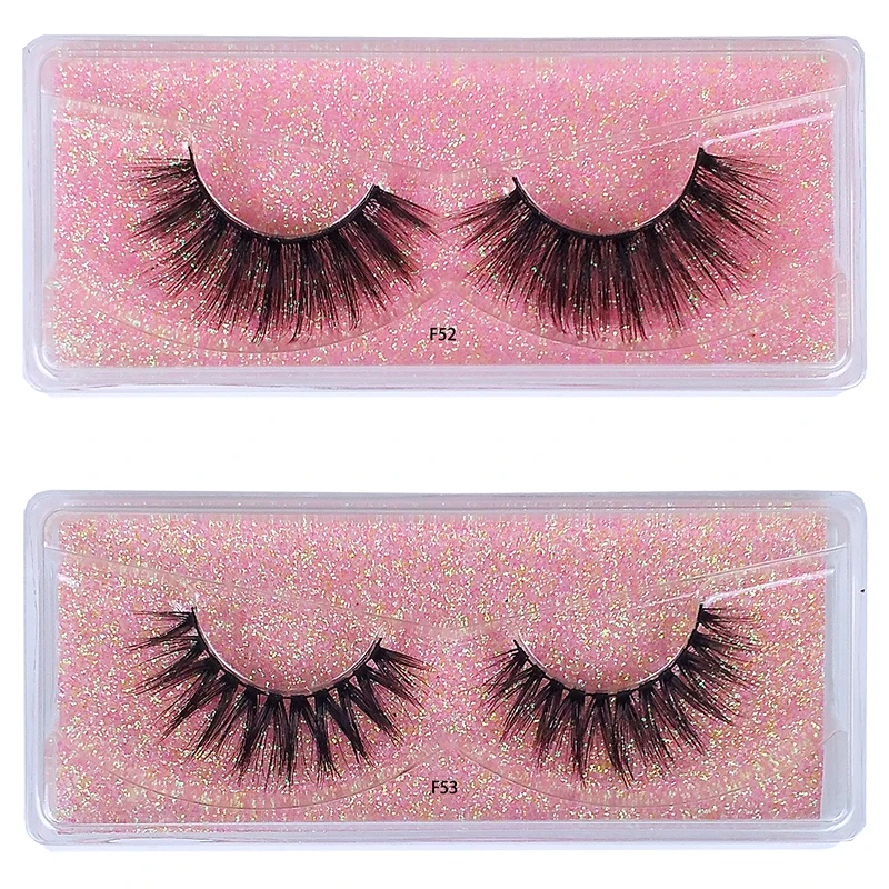 Lashes luzem hurtownie 30/50/100 Pairs 3d rzęsy z norek naturalne fałszywe rzęsy opakowanie makijaż miękkie grube puszyste rzęsy z norek luzem