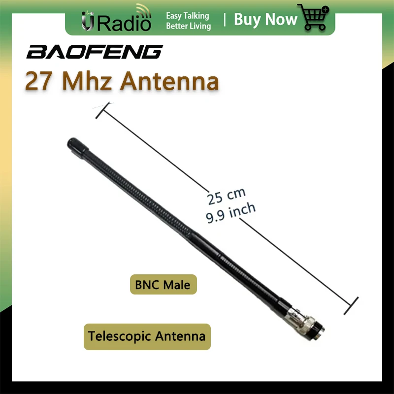 27Mhz BNC Telescopic Antenna 25/130cm 50g/120g foldable  Aerial Magnetic Base for Motorola HT440 HT90 Kenwood TK100 CB Ham Radio