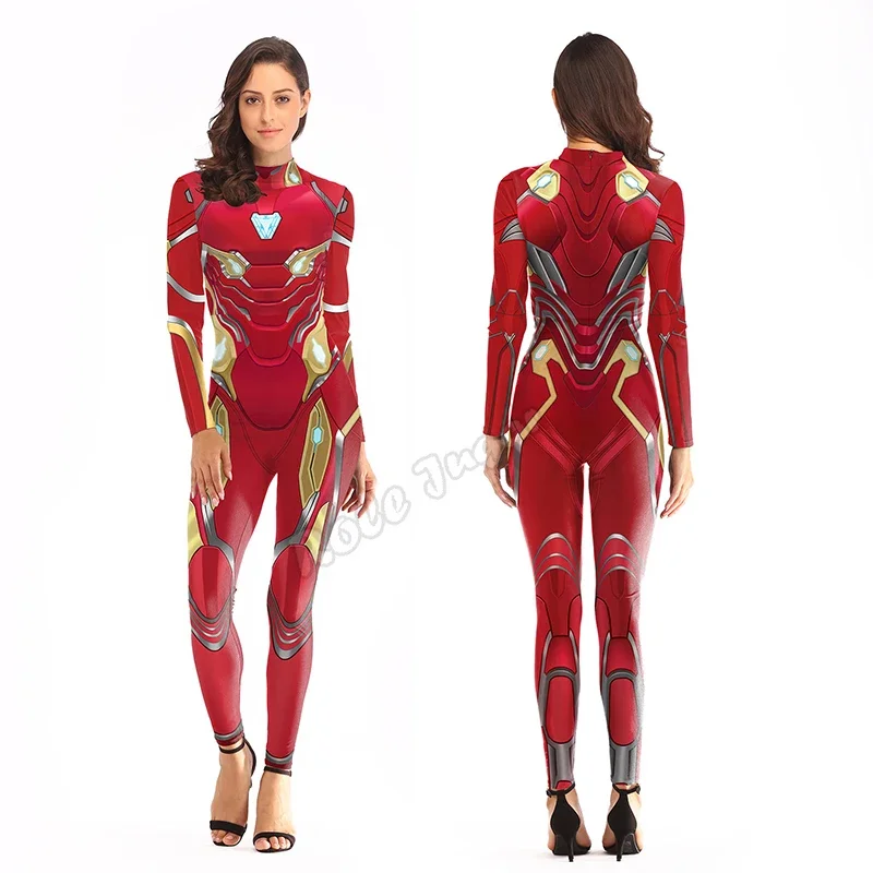 A 2025 Captain Iron and Man Mystique Superheld Overall Catsuit Sexy Black Widow Cosplay Kostüme Halloween Frauen Körper Neu xjr89