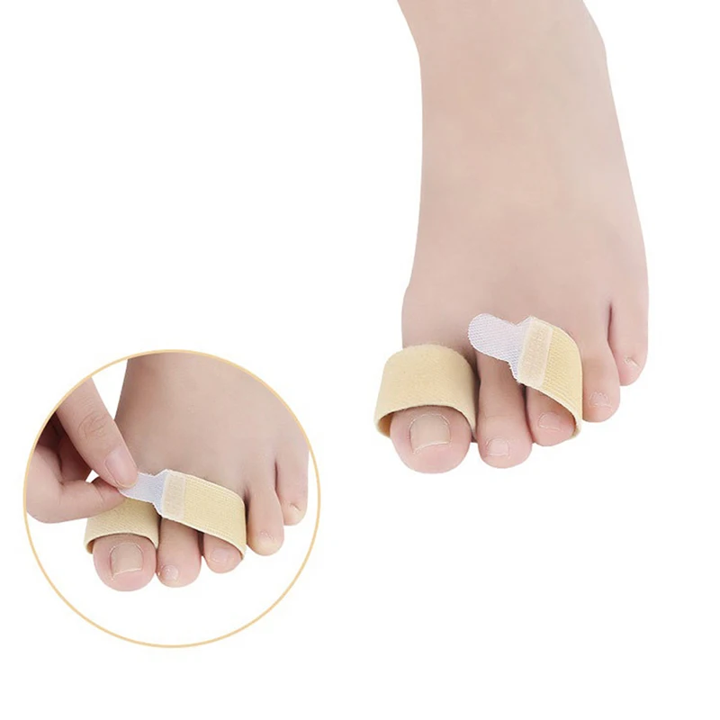 (.) Hammer Toe Straightener Toe Splints Cushions Bandages for Correcting Crooked & Overlapping Toes Protector Foot Care Tool