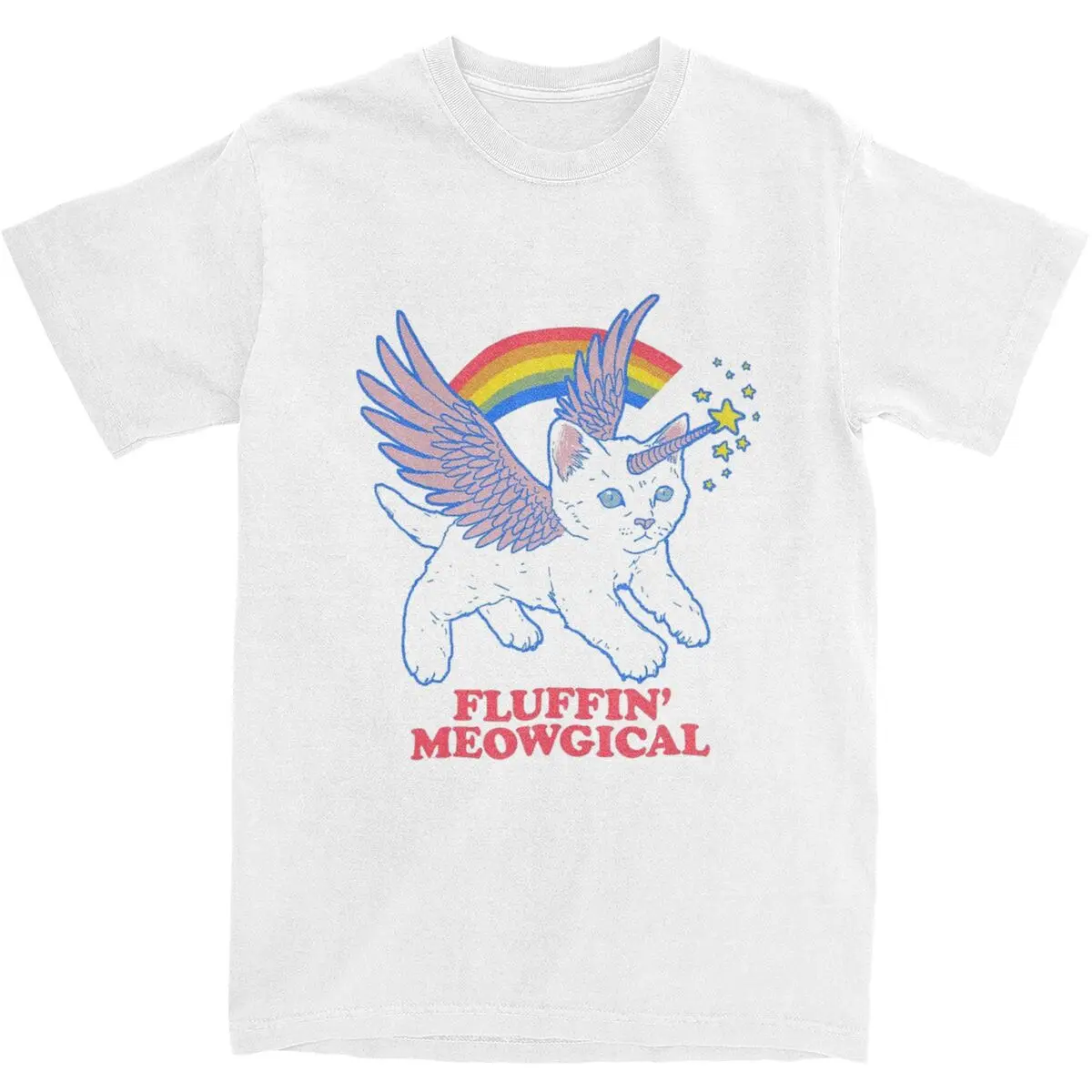 Флуффин meowlogic, забавные модные футболки с мемом, Винтажная футболка с коротким рукавом, летние хлопковые футболки оверсайз с круглым вырезом