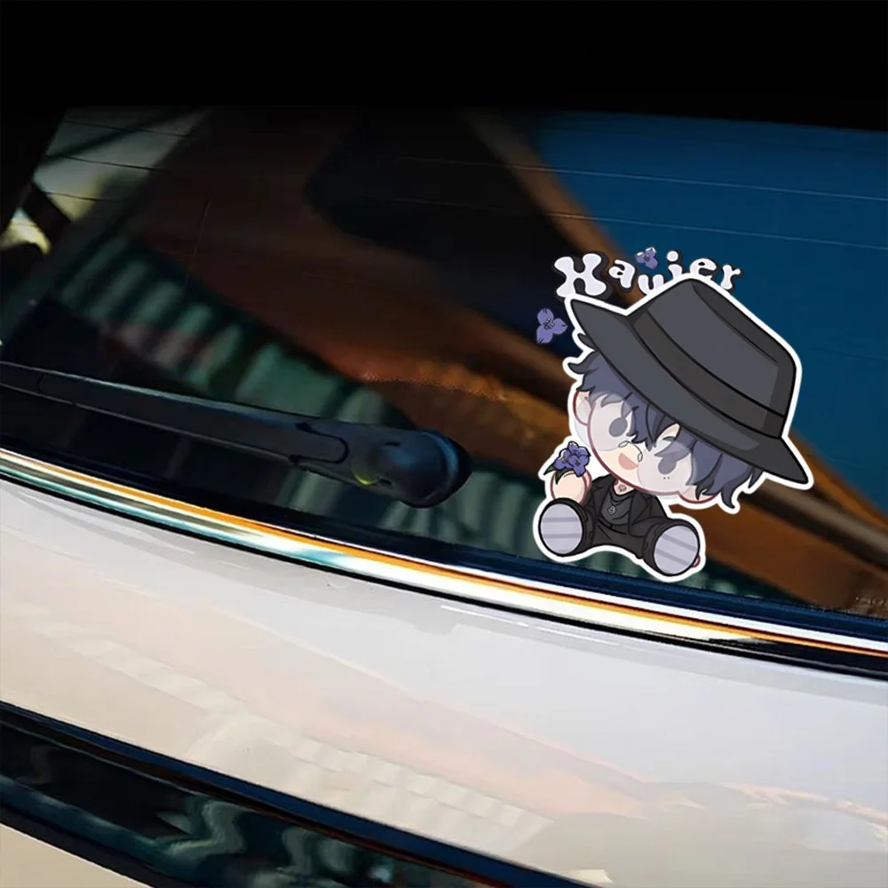 Xavier Cute Anime Link Click Car Decal Die Cut Vinyl Sticker for Auto Window Fuel Tank Cap Bumper Windshield Decorat Accessories