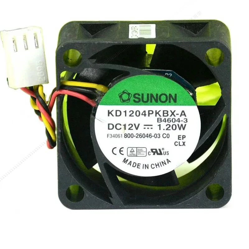 

W 4CM 4020 Double Ball Silent Fan 12V 1.20W KD1204PKBX-A