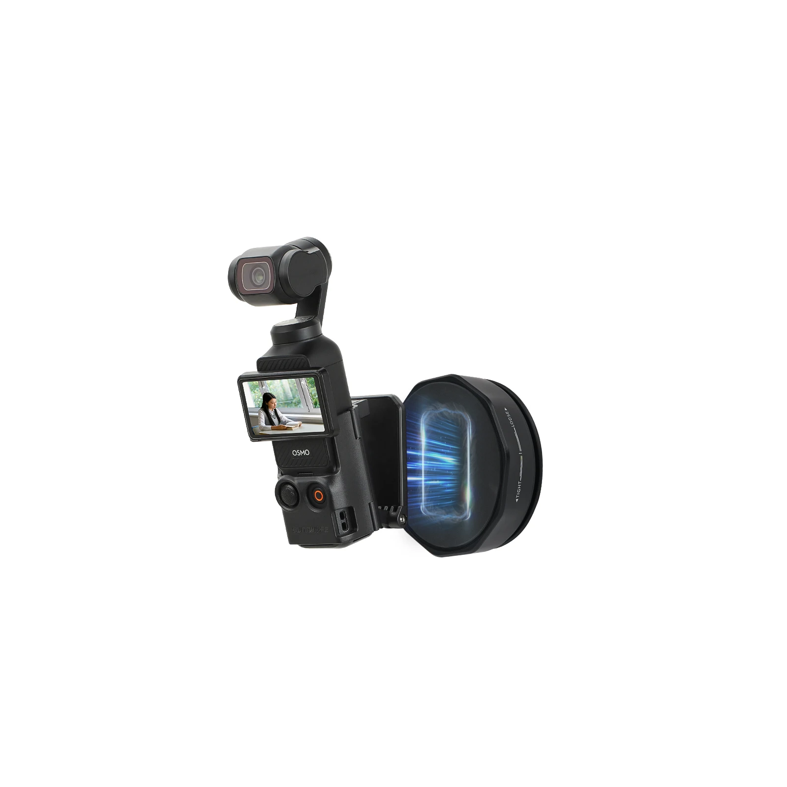 Sunnylife Podstawa Montażowa z Przyssawką do Osmo Pocket 4 3, Obrotowa, Stabilny Uchwyt Samochodowy, Akcesoria do Kamer Sportowych/Insta360/GO Ultra — zdjęcie produktu 7